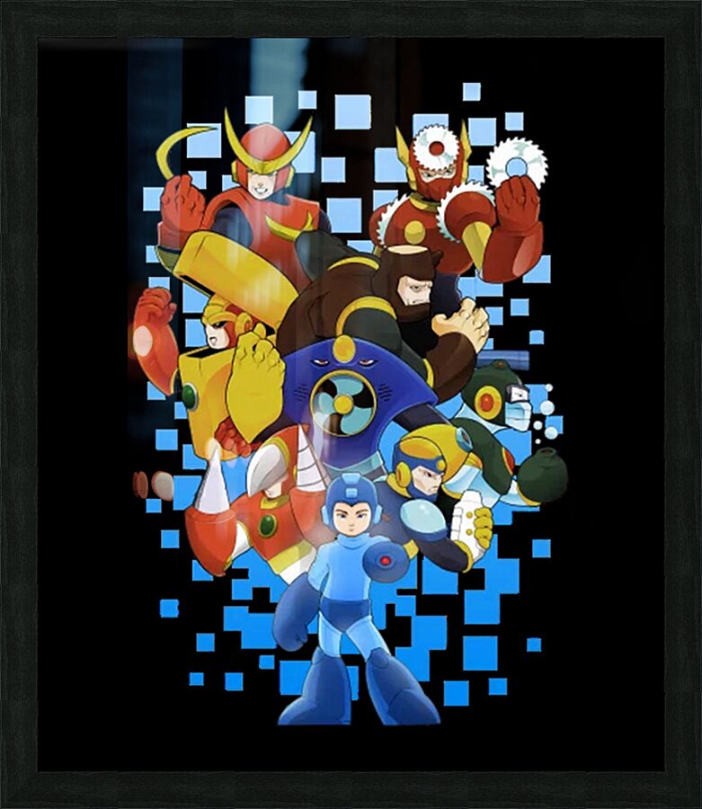 Mega Man 1 Picture Frame print