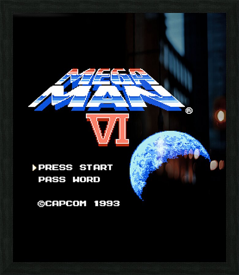 Mega Man 4 Picture Frame print