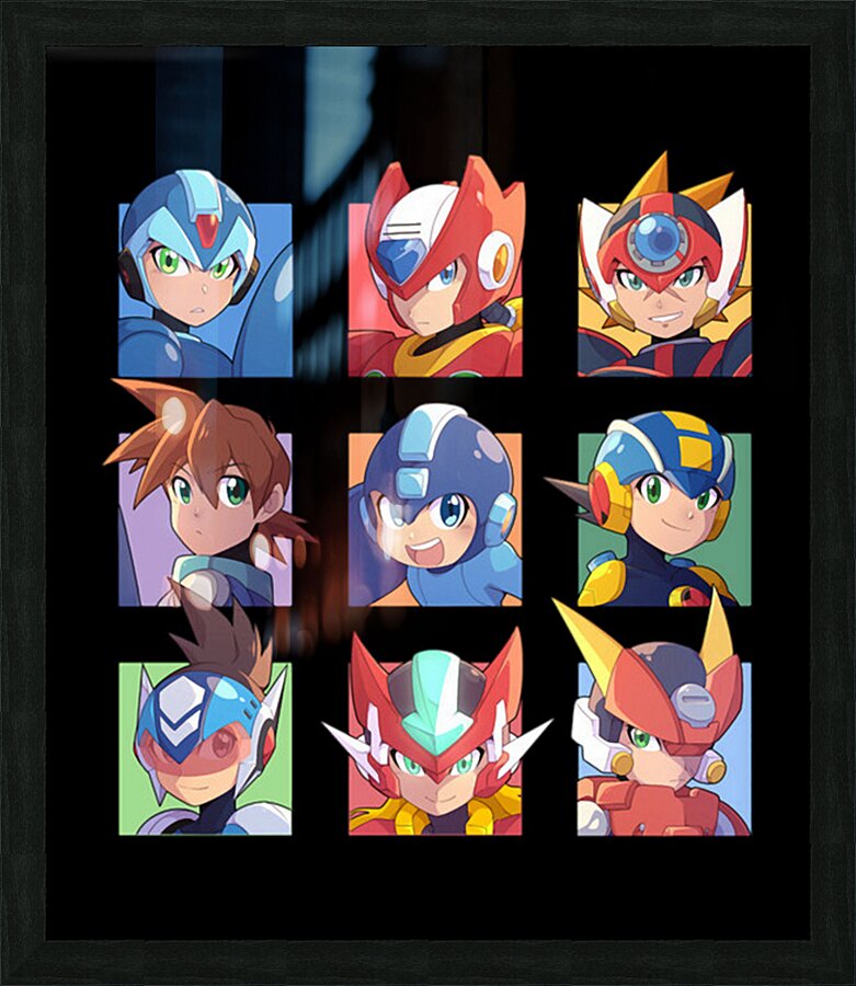 Mega Man 7 Picture Frame print