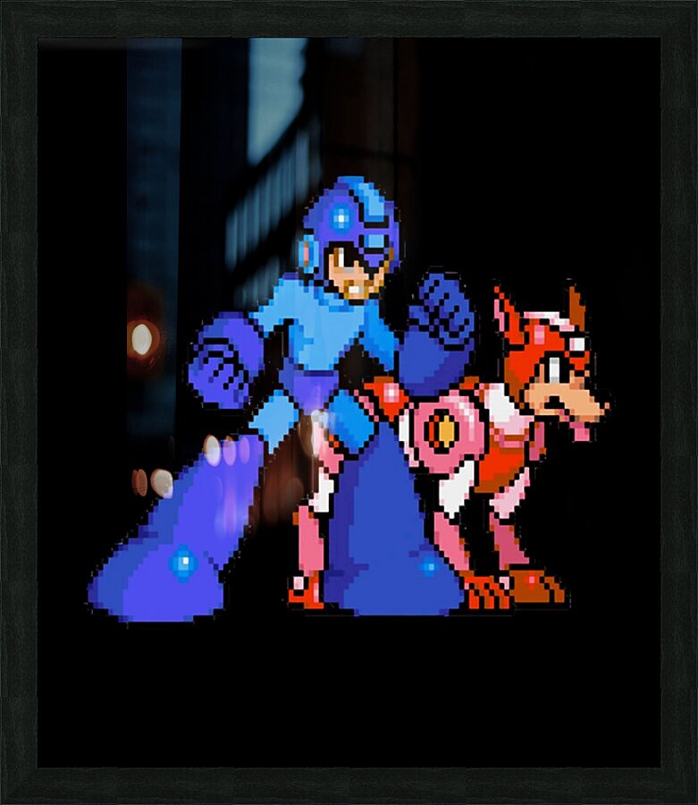 Mega Man 3 Picture Frame print