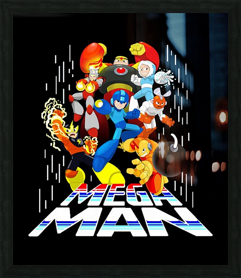 Mega Man 4 Picture Frame print
