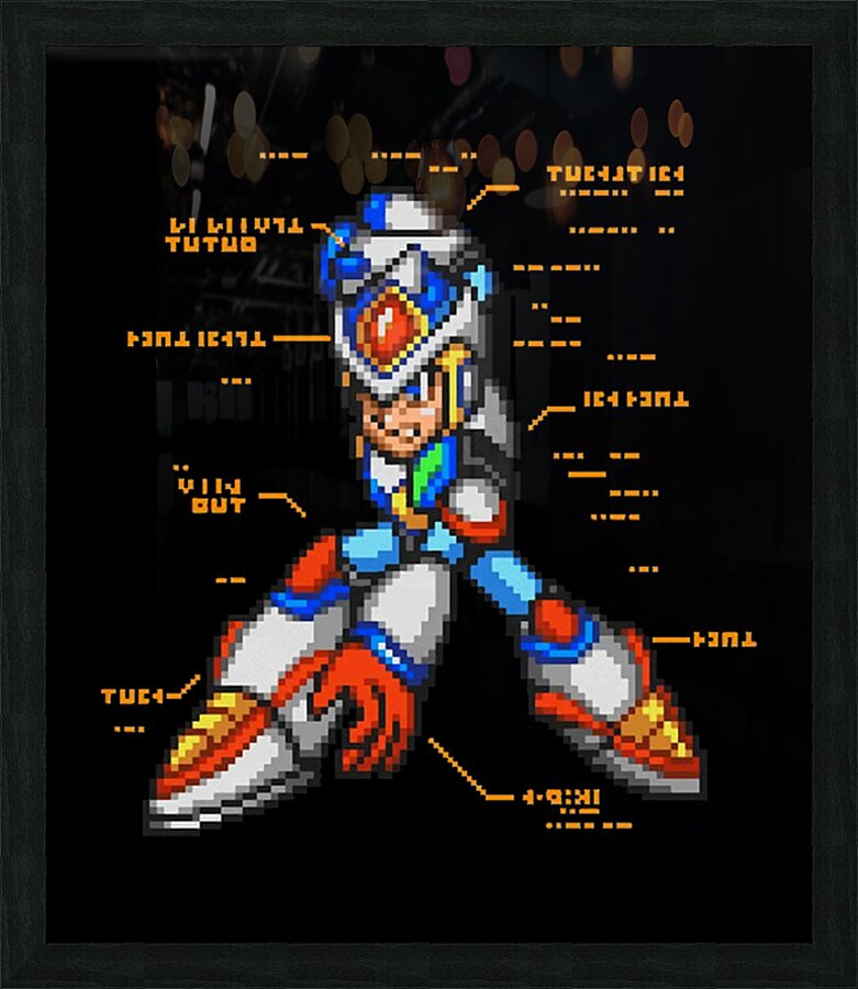 Mega Man 5 Picture Frame print