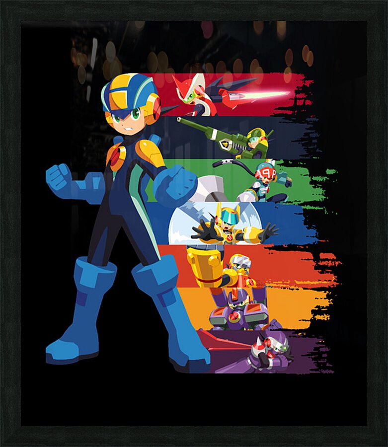 Mega Man 19 Picture Frame print
