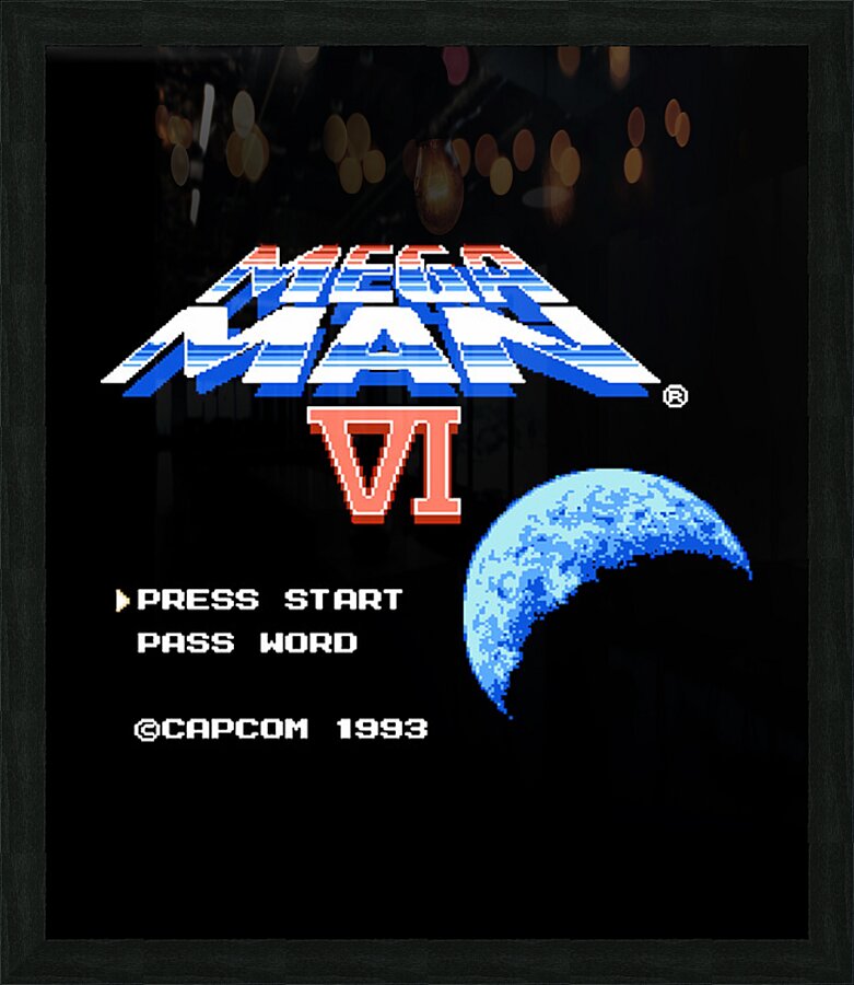 Mega Man 20 Picture Frame print