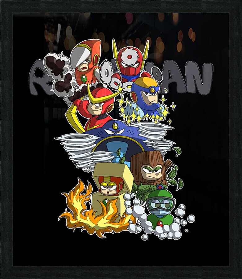 Mega Man 21 Picture Frame print