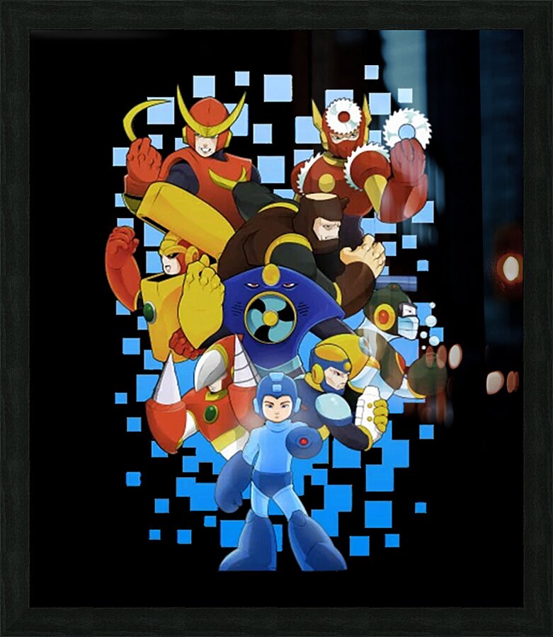 Mega Man 28 Picture Frame print