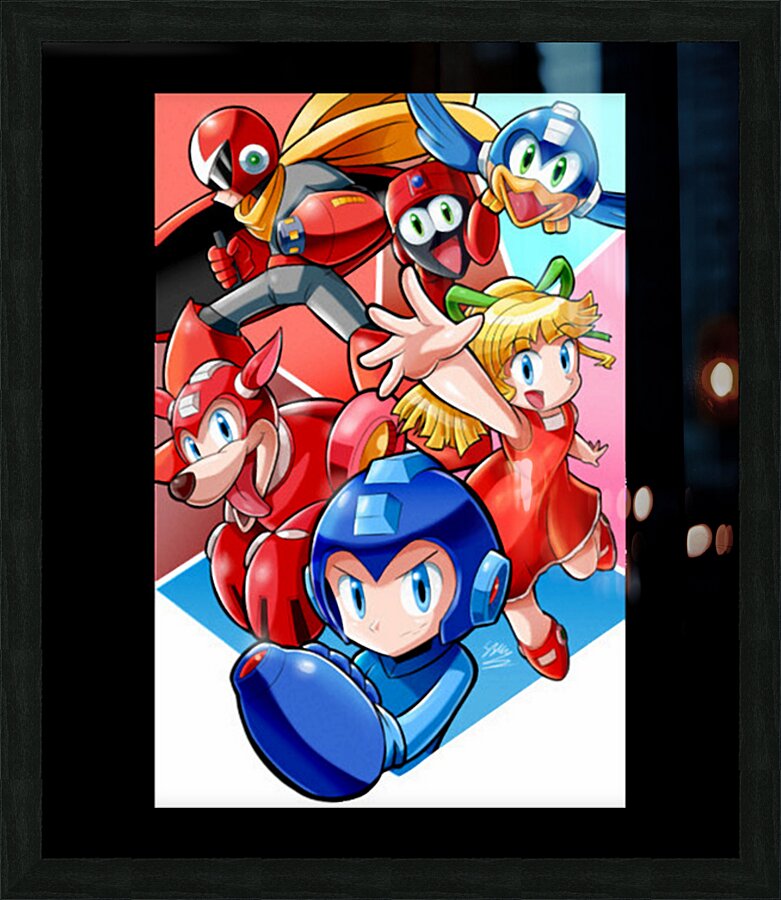 Mega Man 32 Picture Frame print