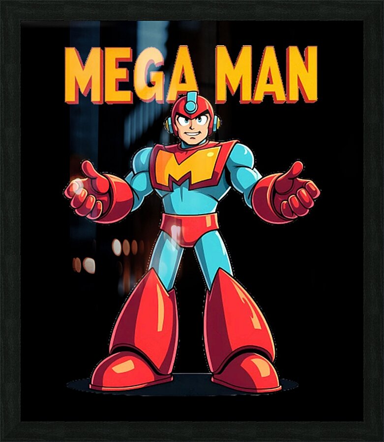 Mega Man 34 Picture Frame print
