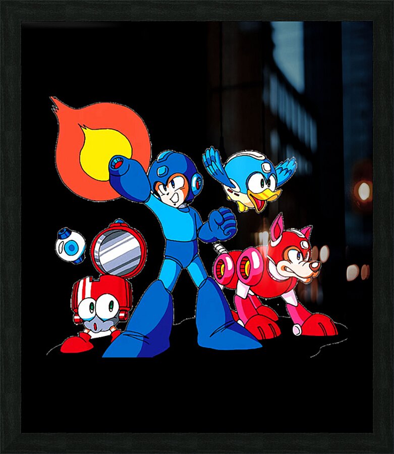 Mega Man 41 Picture Frame print