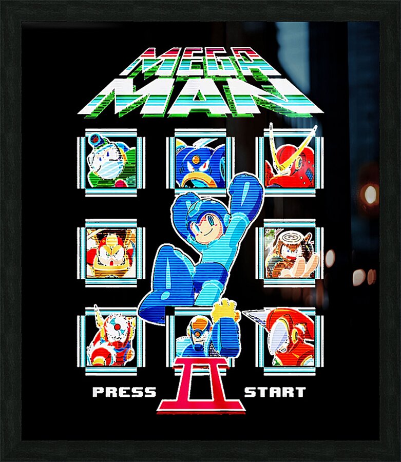Mega Man 45 Picture Frame print