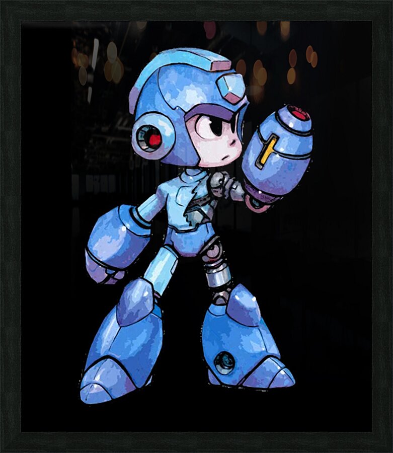Mega Man 50 Picture Frame print