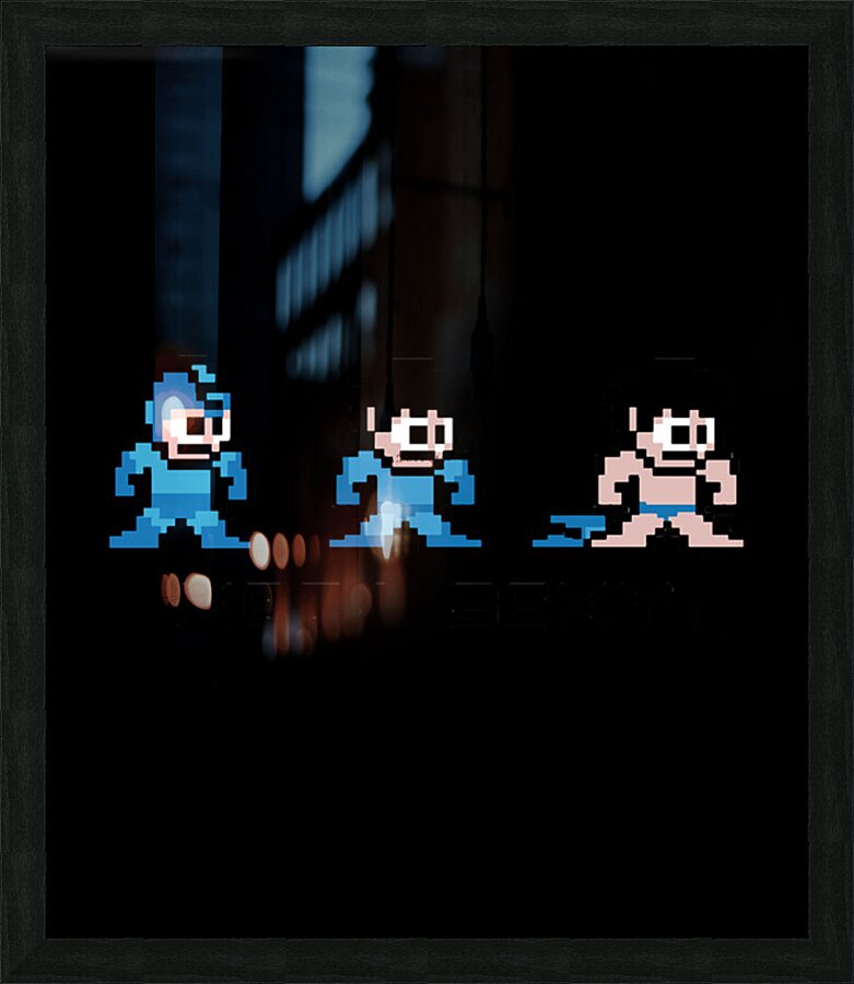Mega Man 60 Picture Frame print