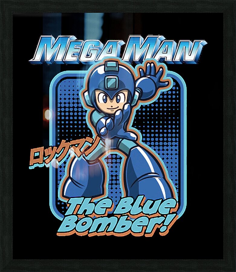 Mega Man 64 Picture Frame print