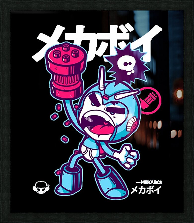 Mega Man 11 Picture Frame Printing