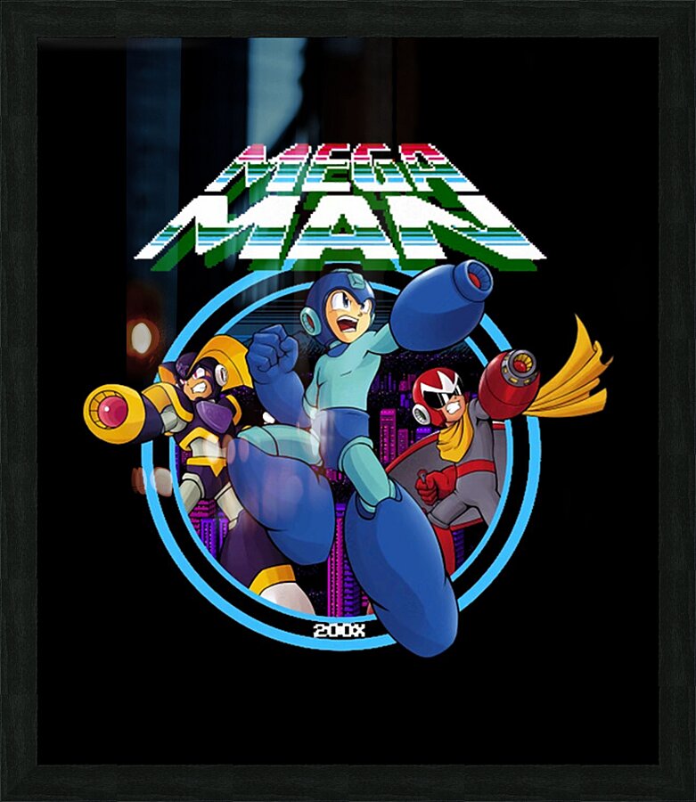 Mega Man 12 Picture Frame print