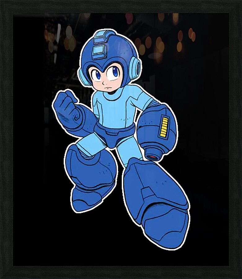 Mega Man 17 Picture Frame print