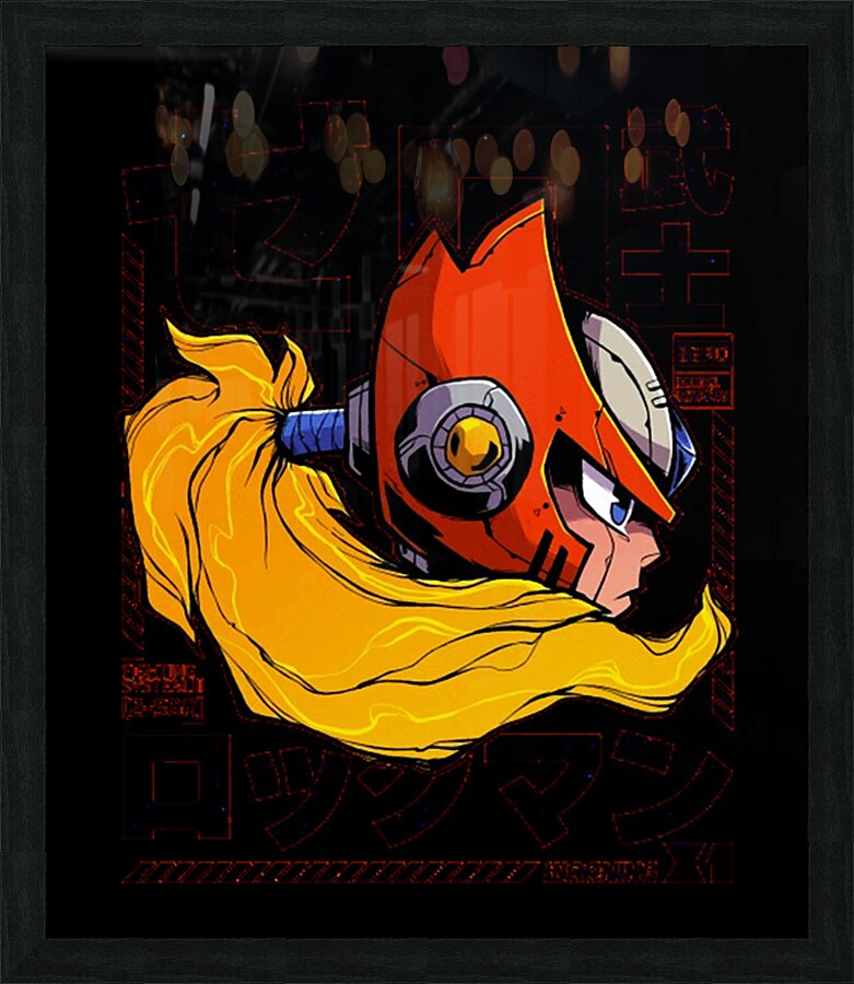 Mega Man 22 Picture Frame print