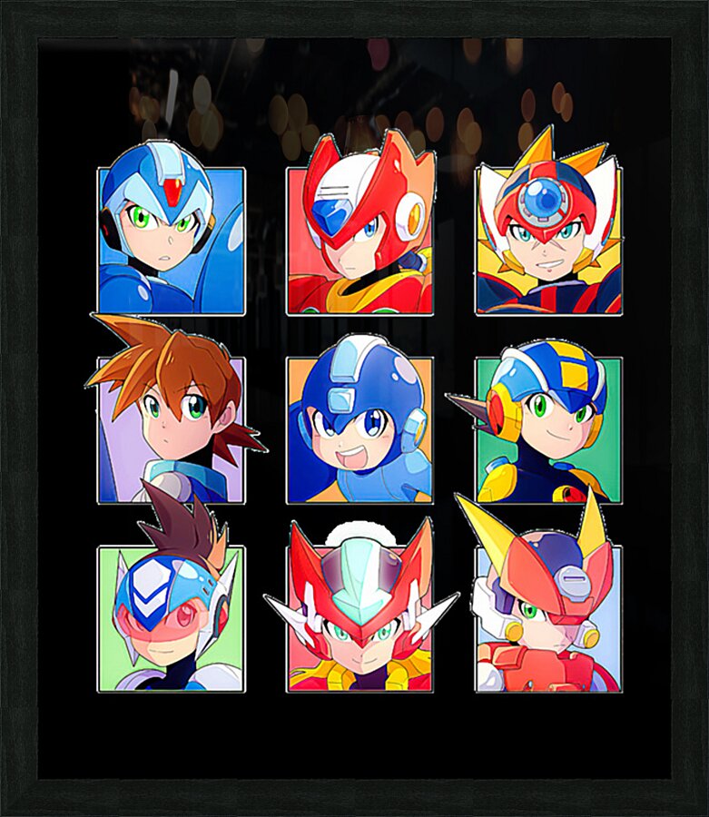 Mega Man 23 Picture Frame print