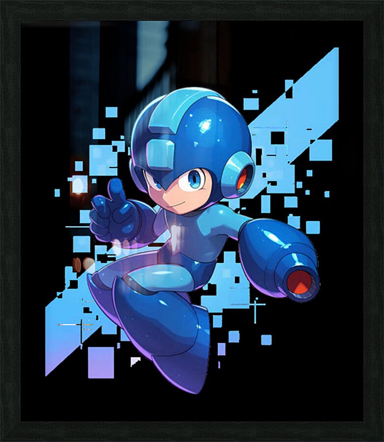 Mega Man 31 Picture Frame print