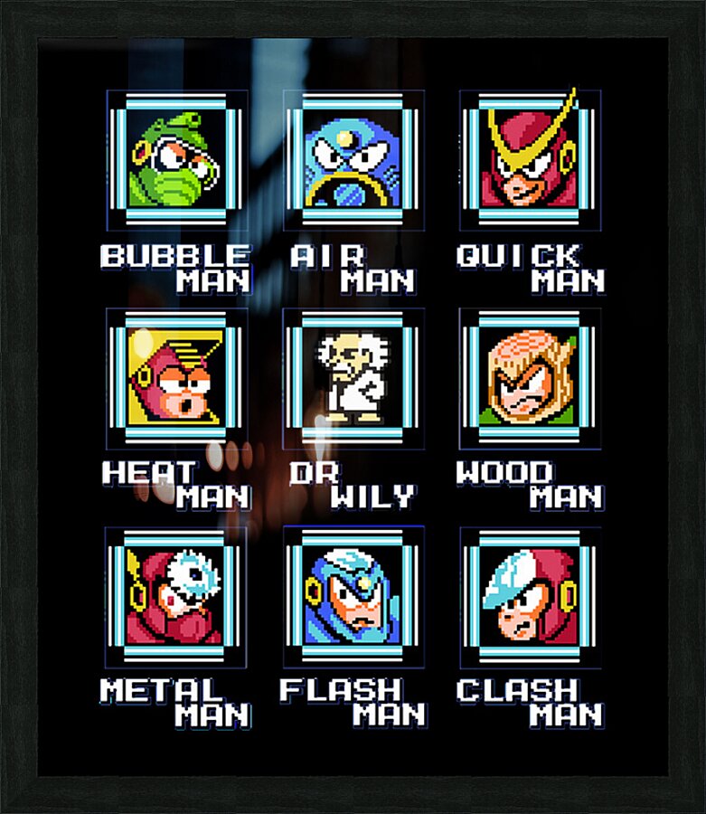 Mega Man 36 Picture Frame print