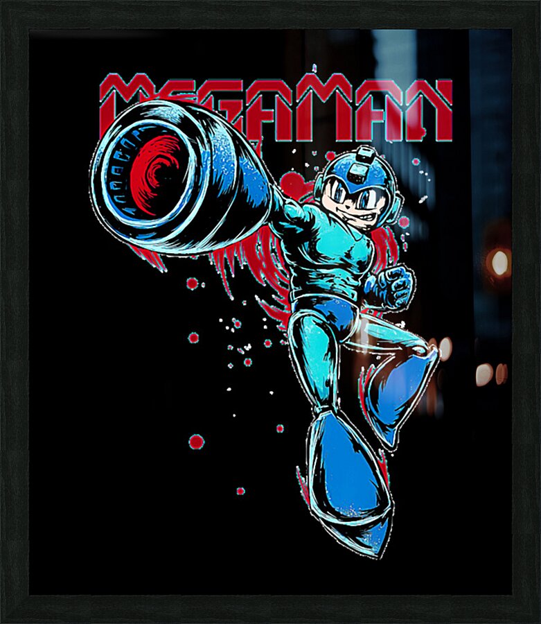 Mega Man 38 Picture Frame print