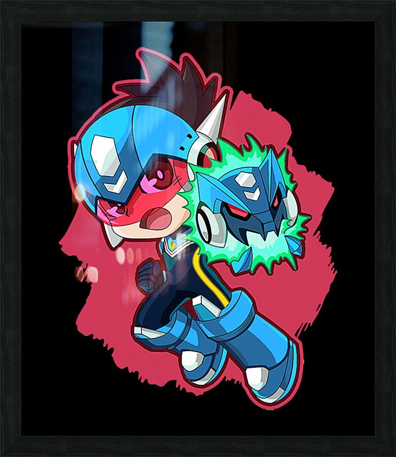 Mega Man 45 Picture Frame print