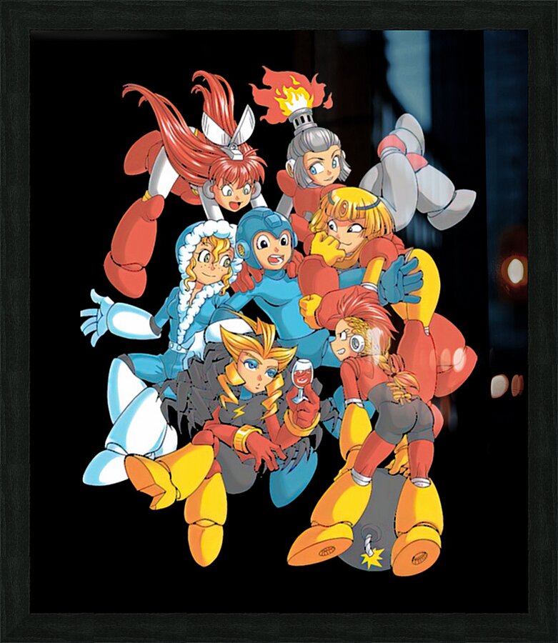 Mega Man 47 Picture Frame print