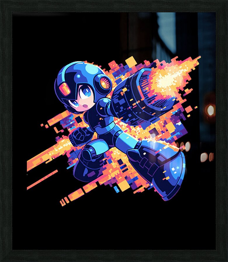 Mega Man 48 Picture Frame print