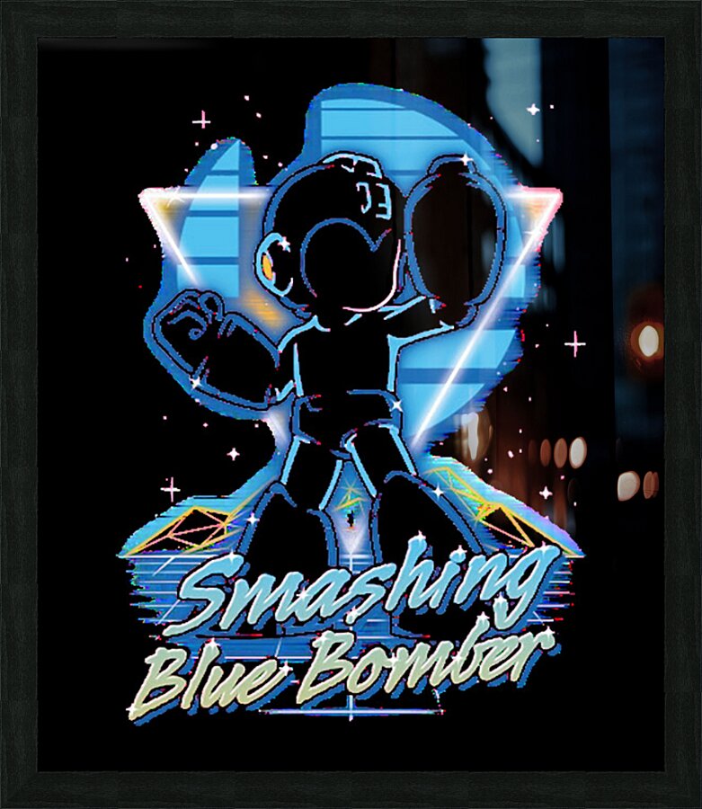 Mega Man 50 Picture Frame print
