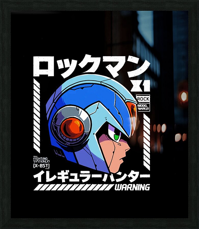 Mega Man 52 Picture Frame print