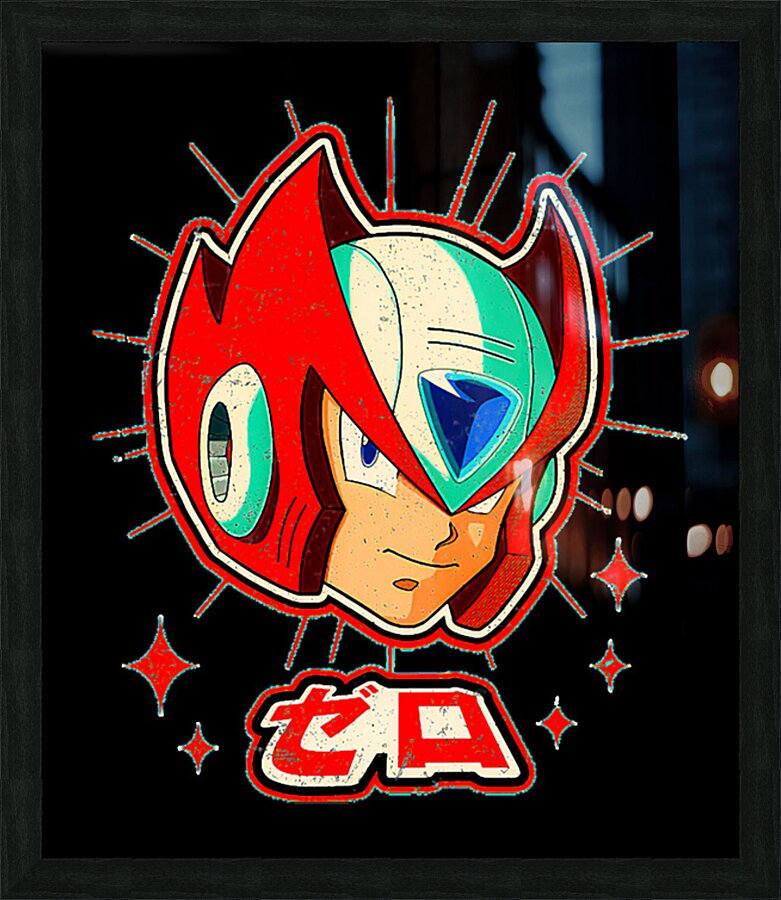 Mega Man 60 Picture Frame print