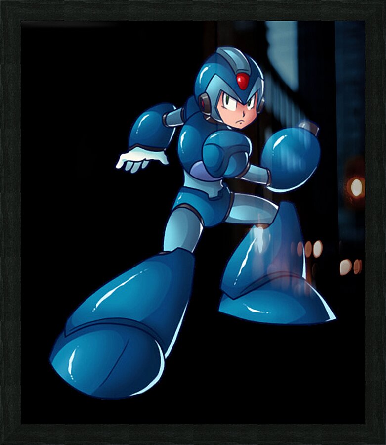 Mega Man 64 Picture Frame print