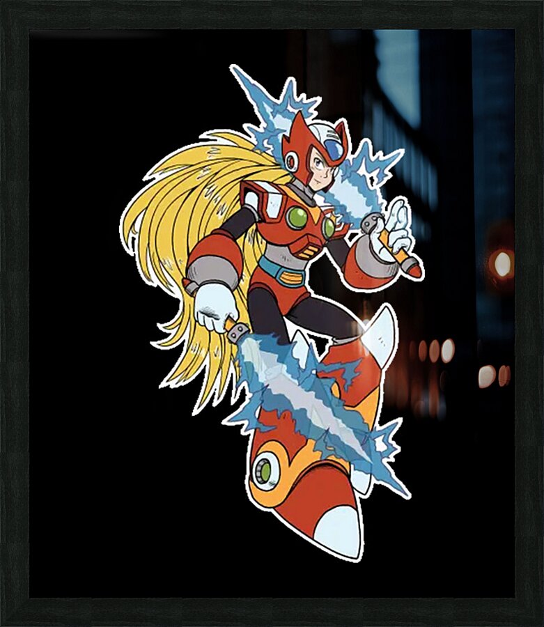 Mega Man 67 Picture Frame print