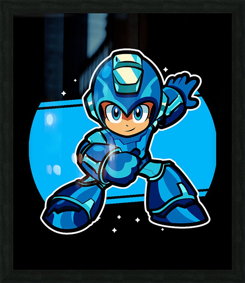 Mega Man 68 Picture Frame print