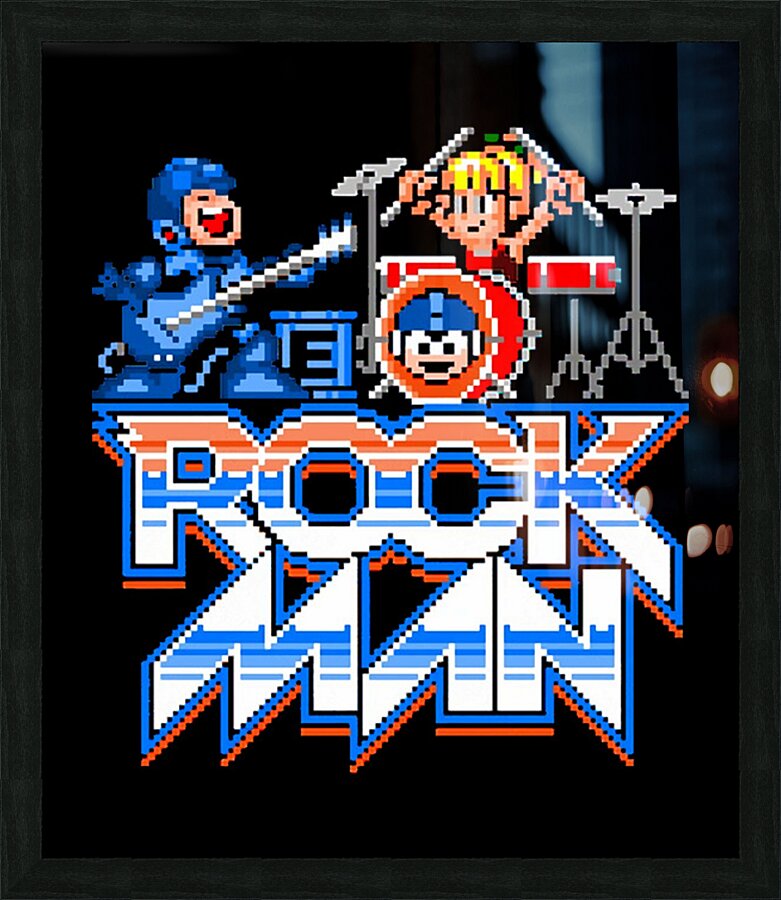 Mega Man 70 Picture Frame print