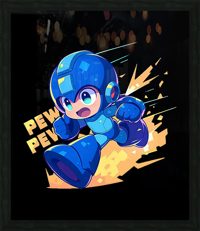 Mega Man 72 Picture Frame print