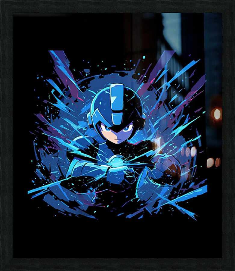 Mega Man 75 Picture Frame print