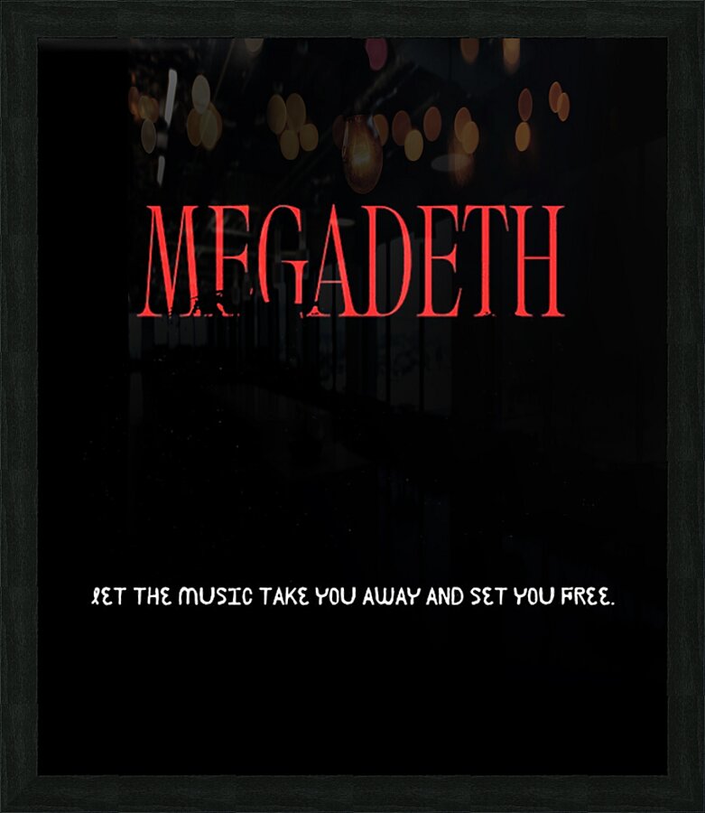 Megadeth 24 Picture Frame print