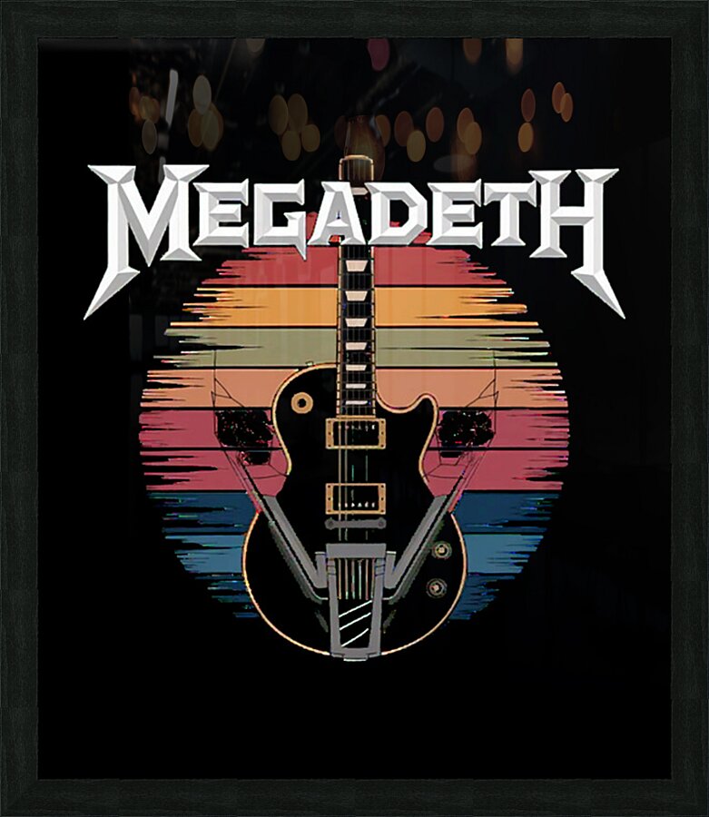 Megadeth 25 Picture Frame print