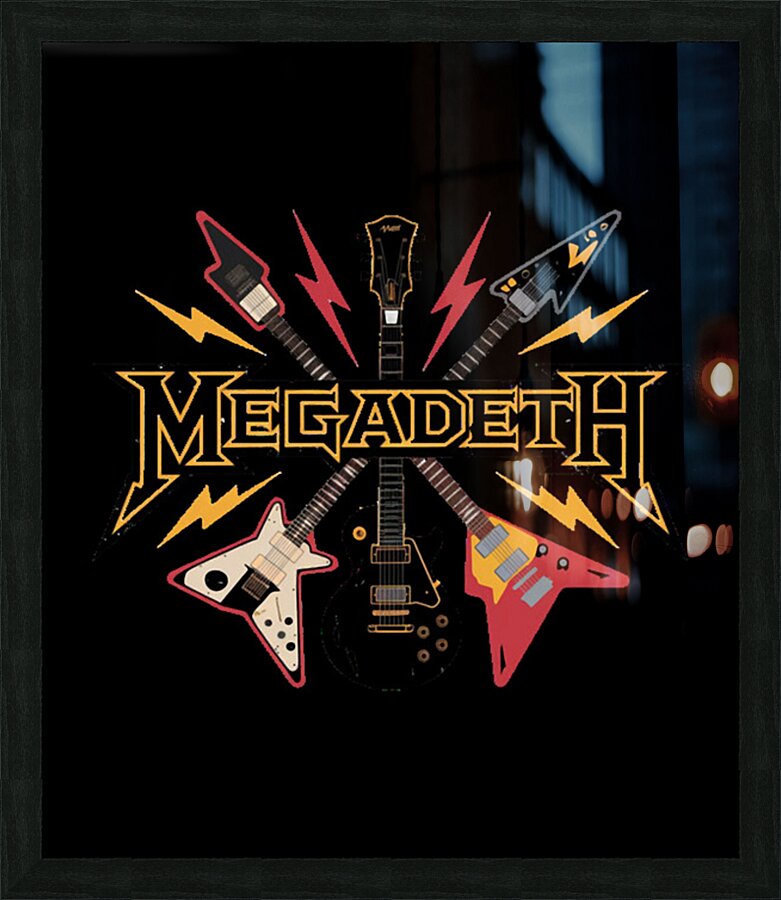 Megadeth 30 Picture Frame print
