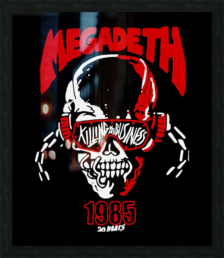 Megadeth 39 Picture Frame print