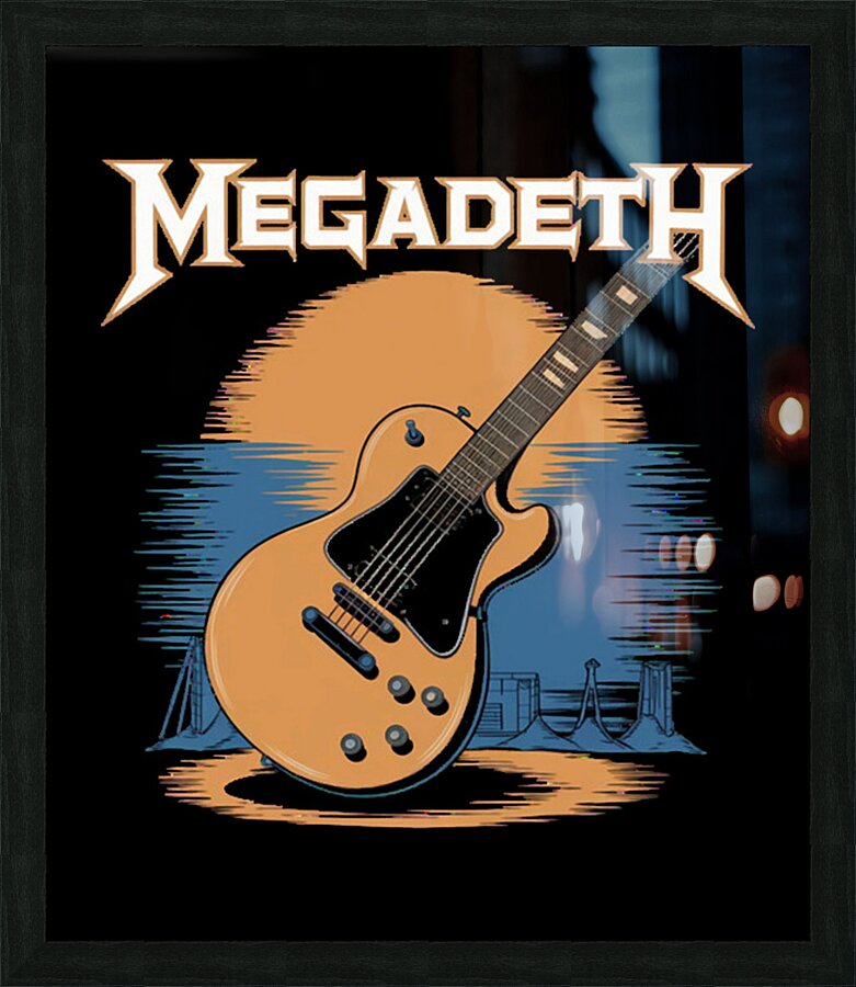 Megadeth 40 Picture Frame print