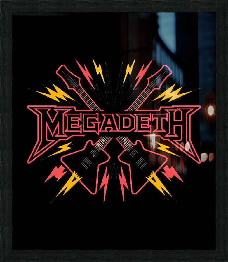 Megadeth 43 Picture Frame print