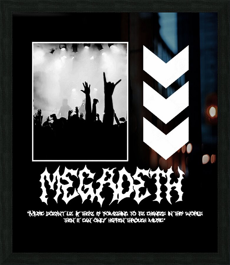 Megadeth 52 Picture Frame print