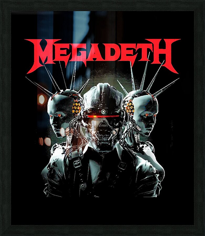 Megadeth 3 Picture Frame print