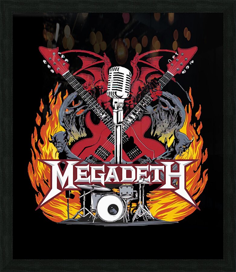 Megadeth 12 Picture Frame print