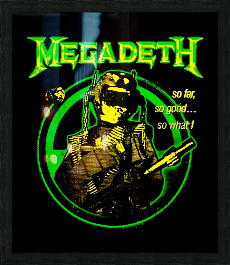Megadeth 17 Picture Frame print