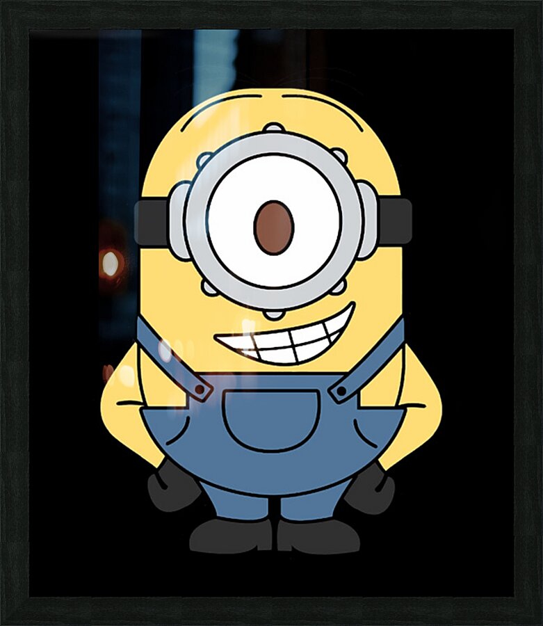 Minion 10 Picture Frame print