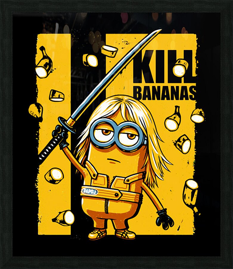 Minion 4 Picture Frame print