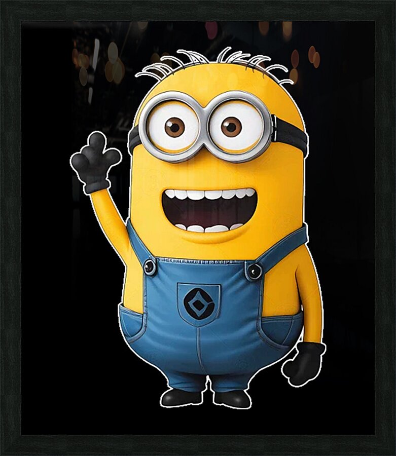 Minion 9 Picture Frame print